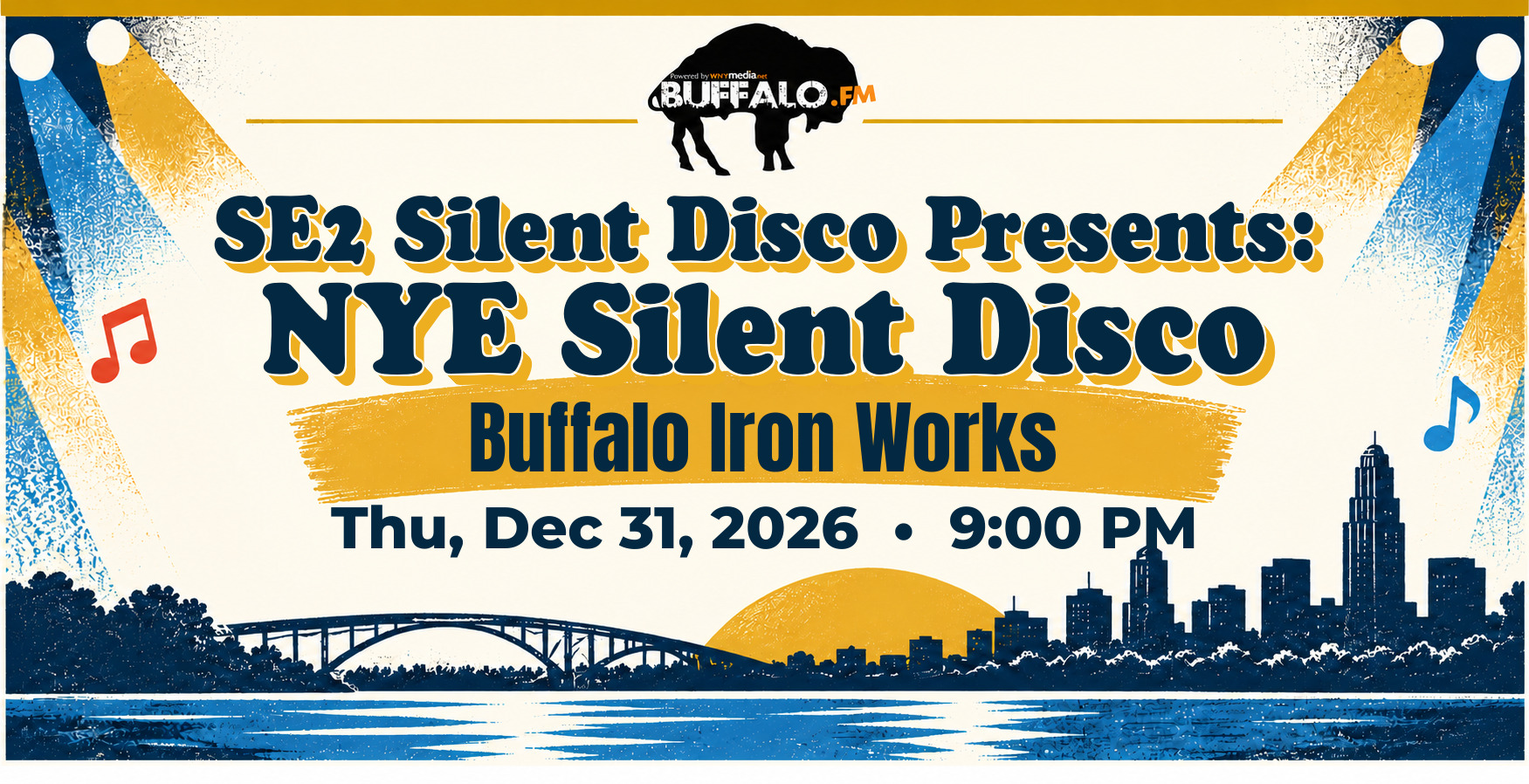SE2 Silent Disco Presents: NYE Silent Disco at Buffalo Iron Works, Thu, Dec 31, 2026, 9:00 PM