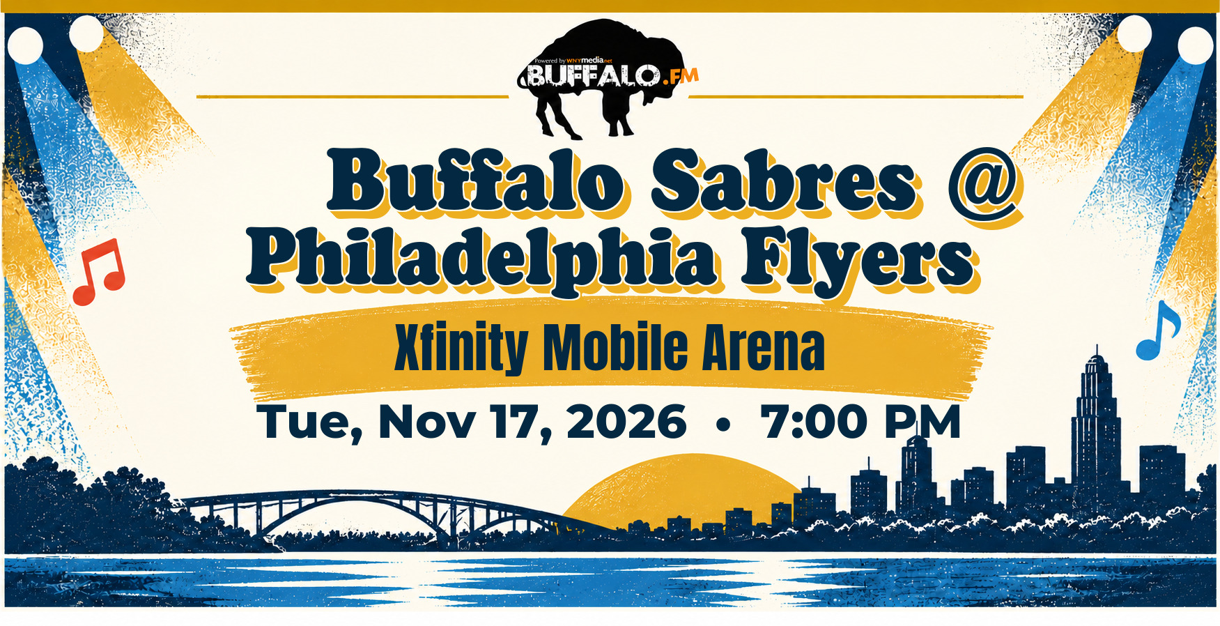 🏒 Buffalo Sabres @ Philadelphia Flyers at Xfinity Mobile Arena, Tue, Nov 17, 2026, 7:00 PM