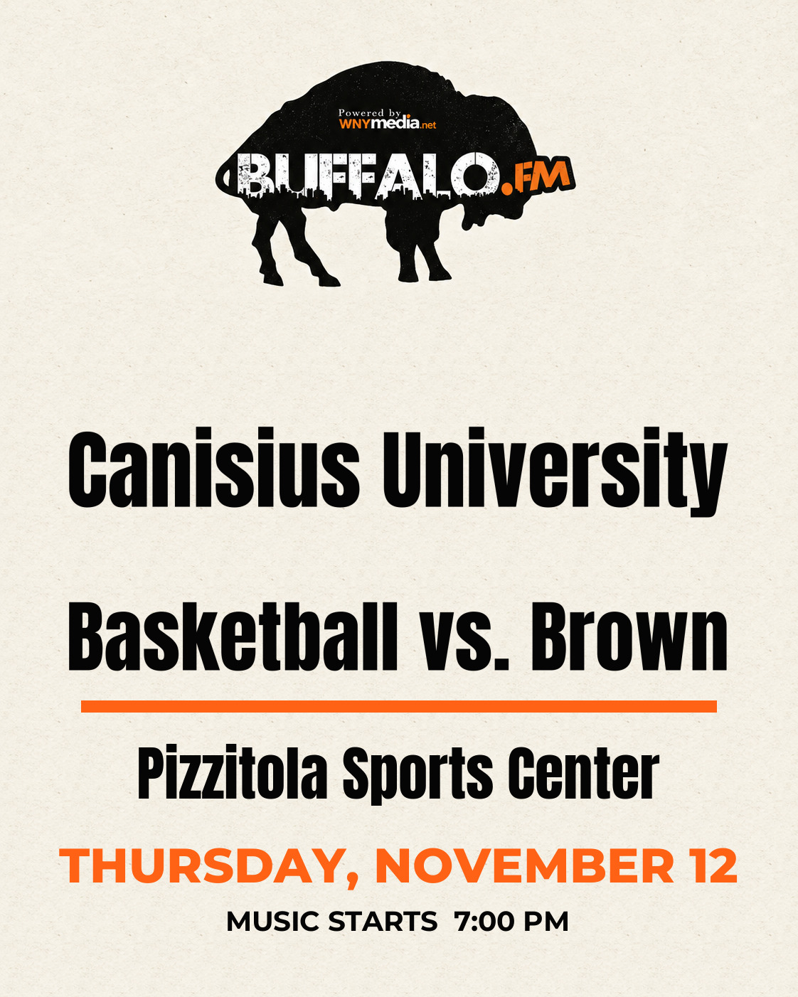 Canisius University Basketball vs. Brown at Pizzitola Sports Center, Thursday, November 12, 7:00 PM