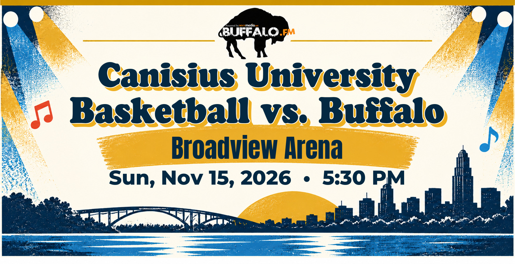 Canisius University Basketball vs. Buffalo at Broadview Arena, Sun, Nov 15, 2026, 5:30 PM