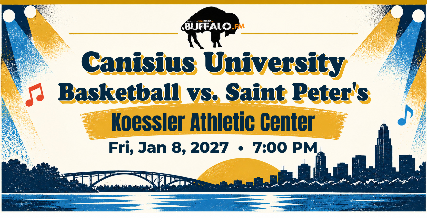 Canisius University Basketball vs. Saint Peter's at Koessler Athletic Center, Fri, Jan 8, 2027, 7:00 PM