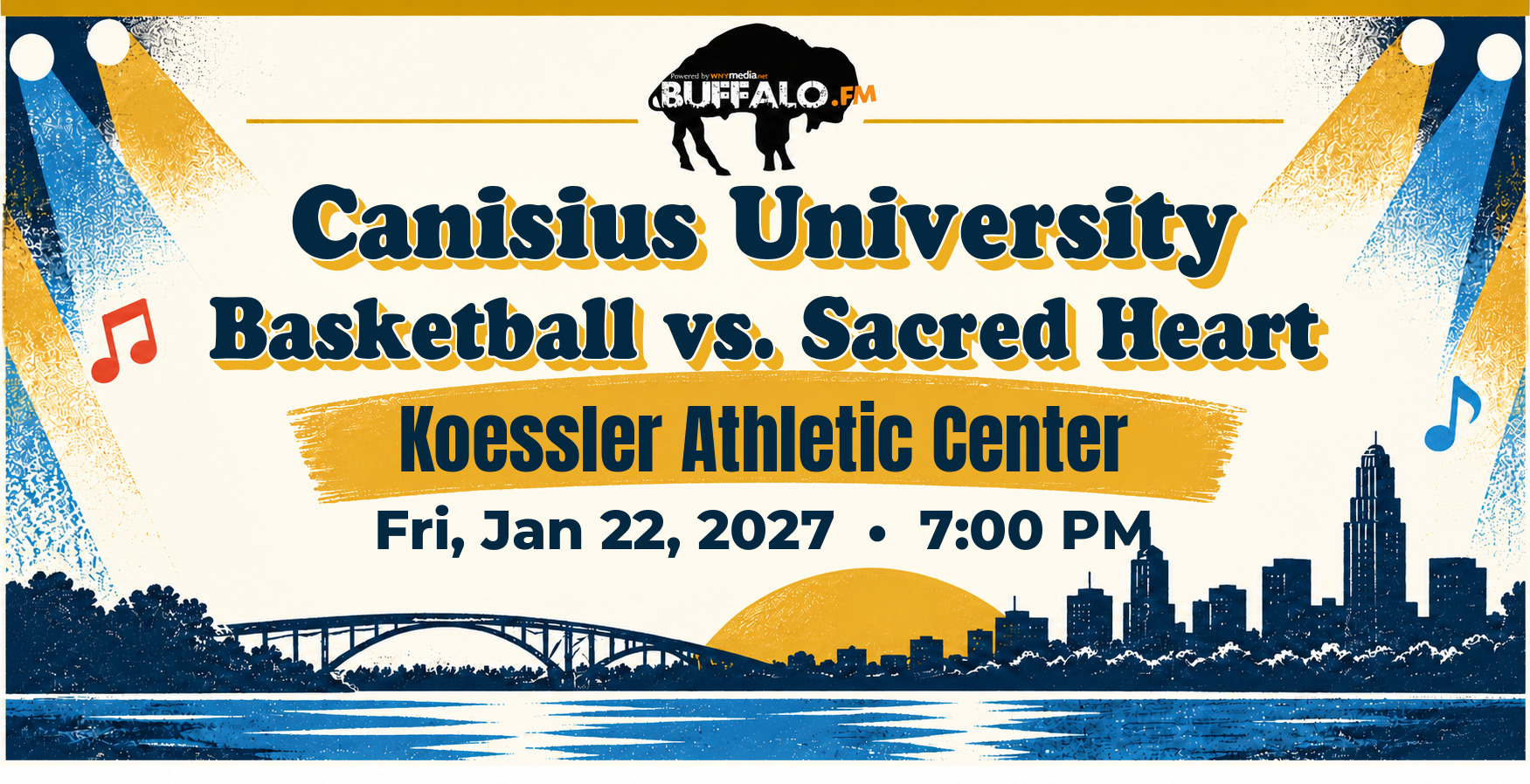 Canisius University Basketball vs. Sacred Heart at Koessler Athletic Center, Fri, Jan 22, 2027, 7:00 PM