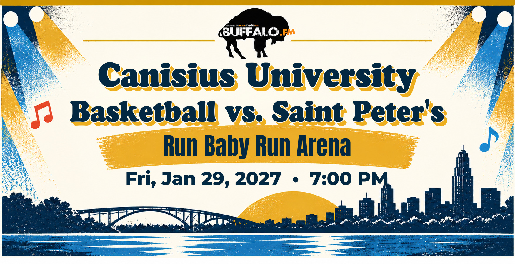 Canisius University Basketball vs. Saint Peter's at Run Baby Run Arena, Fri, Jan 29, 2027, 7:00 PM