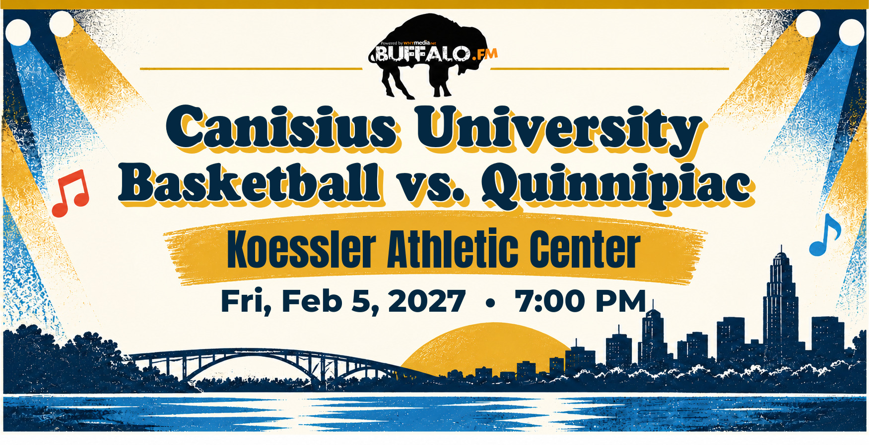 Canisius University Basketball vs. Quinnipiac at Koessler Athletic Center, Fri, Feb 5, 2027, 7:00 PM