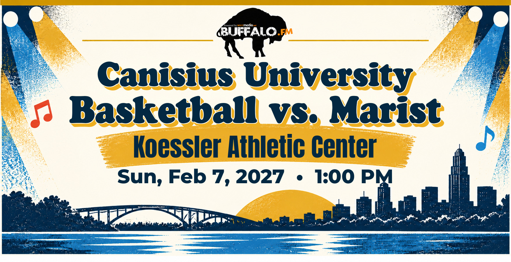 Canisius University Basketball vs. Marist at Koessler Athletic Center, Sun, Feb 7, 2027, 1:00 PM