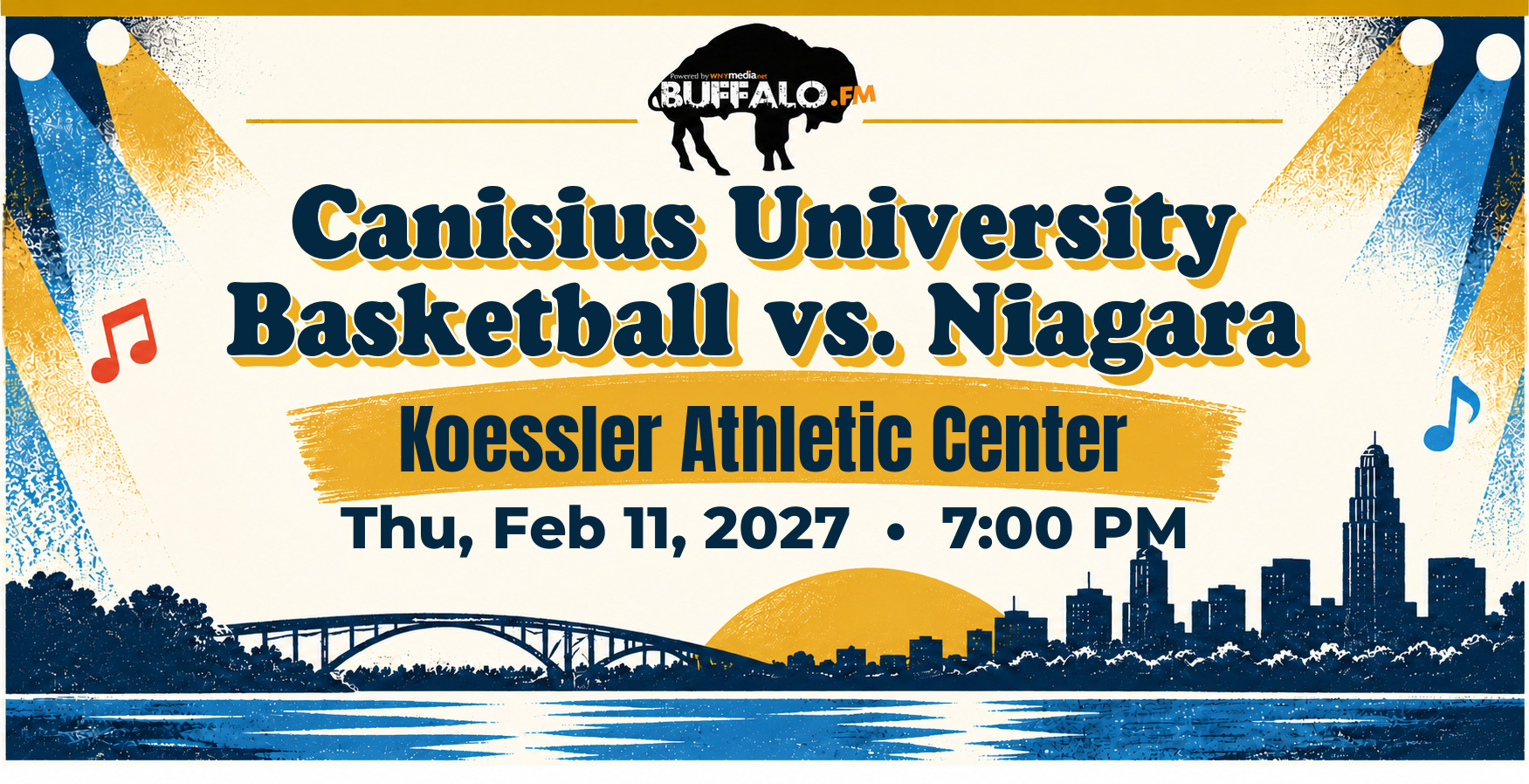 Canisius University Basketball vs. Niagara at Koessler Athletic Center, Thu, Feb 11, 2027, 7:00 PM