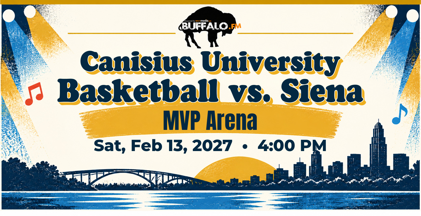 Canisius University Basketball vs. Siena at MVP Arena, Sat, Feb 13, 2027, 4:00 PM