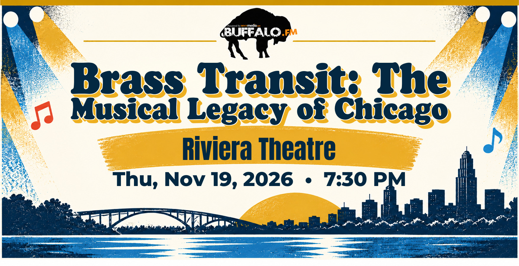 Brass Transit: The Musical Legacy of Chicago at Riviera Theatre, Thu, Nov 19, 2026, 7:30 PM