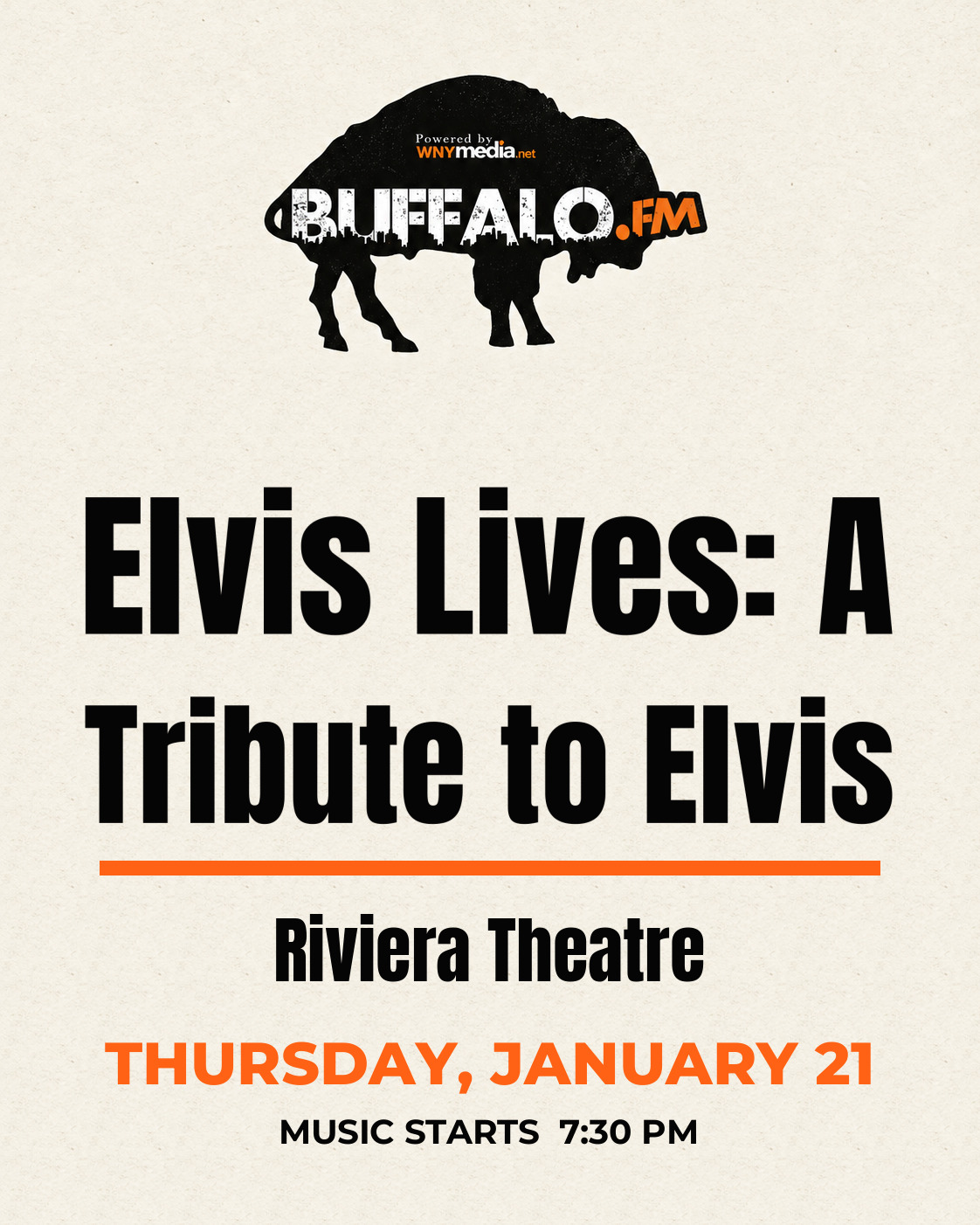 Elvis Lives: A Tribute to Elvis at Riviera Theatre, Thursday, January 21, 7:30 PM
