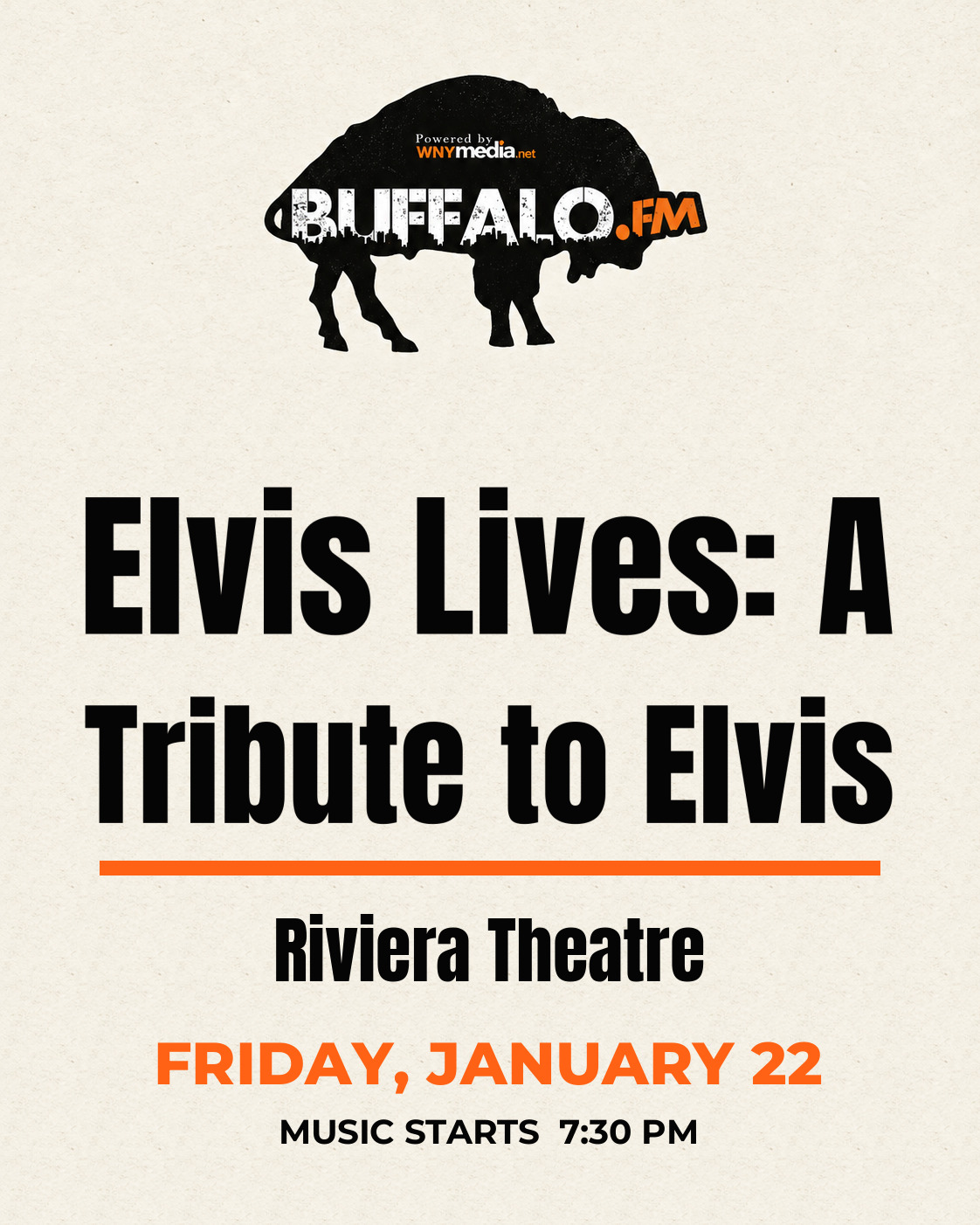 Elvis Lives: A Tribute to Elvis at Riviera Theatre, Friday, January 22, 7:30 PM