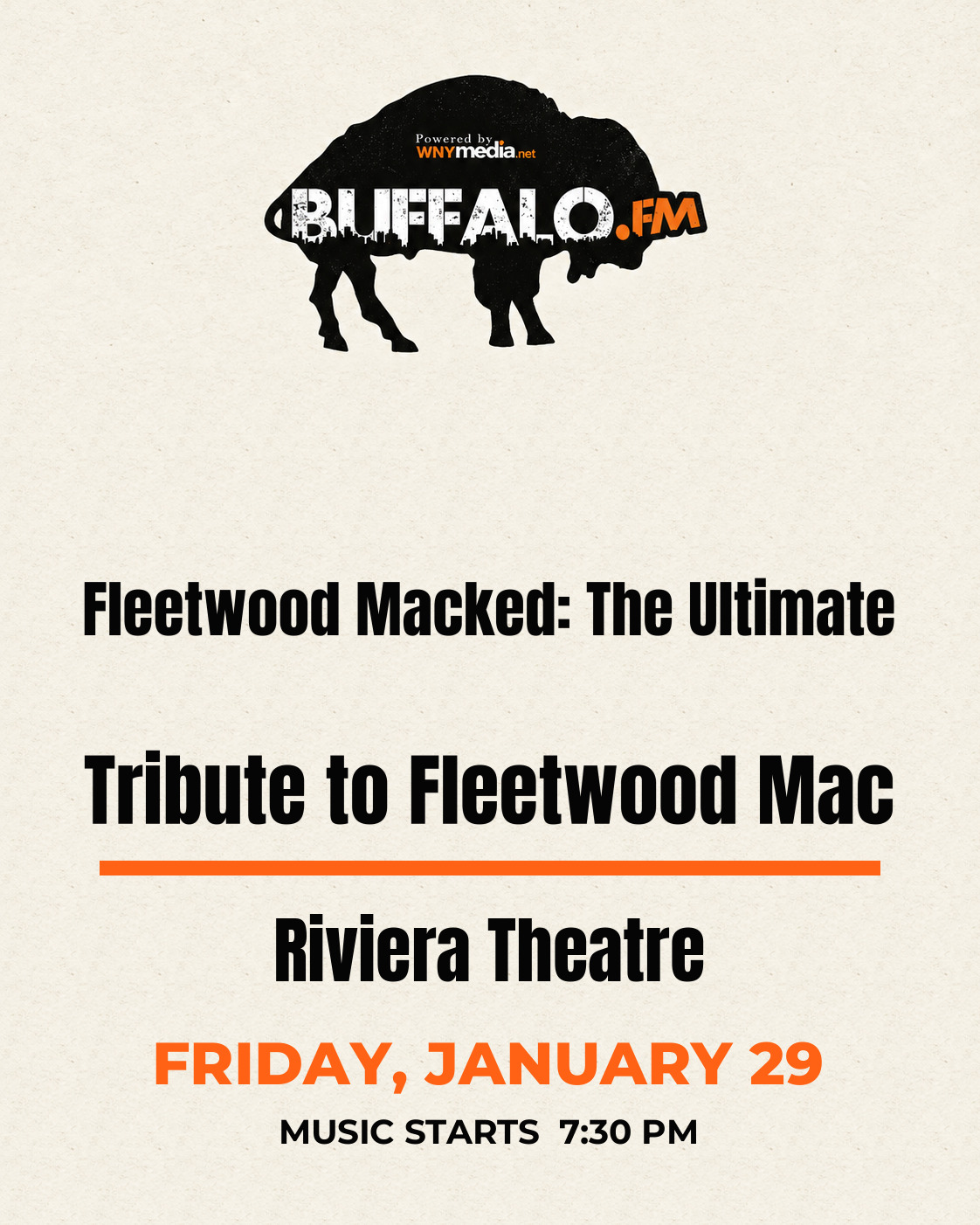 Fleetwood Macked: The Ultimate Tribute to Fleetwood Mac at Riviera Theatre, Friday, January 29, 7:30 PM