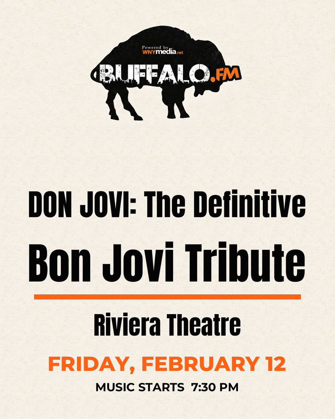 DON JOVI: The Definitive Bon Jovi Tribute at Riviera Theatre, Friday, February 12, 7:30 PM