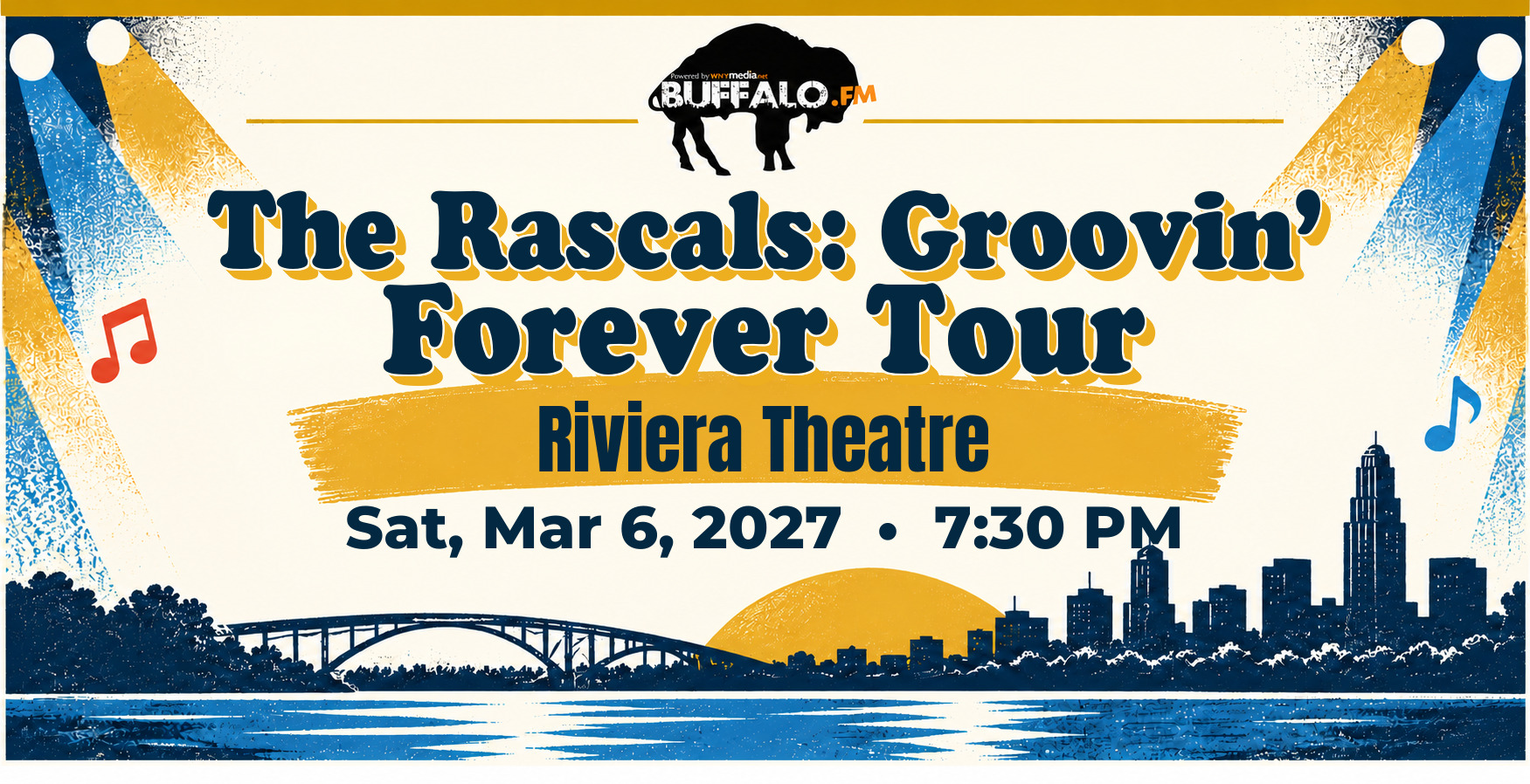 The Rascals: Groovin’ Forever Tour at Riviera Theatre, Sat, Mar 6, 2027, 7:30 PM