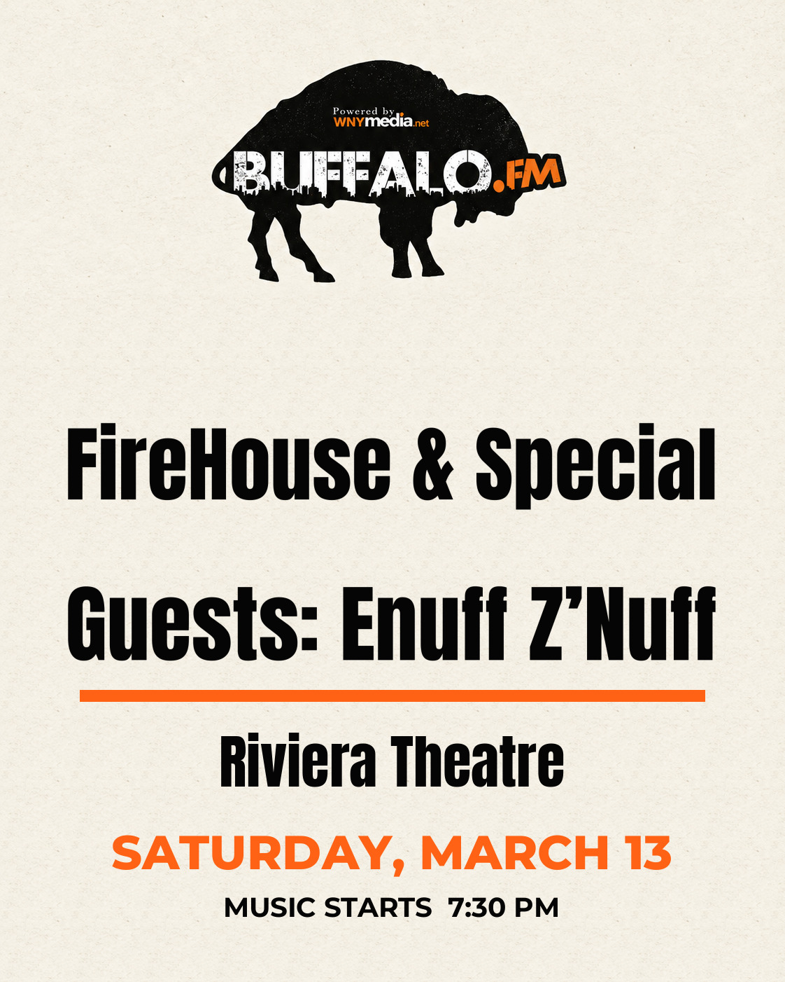 FireHouse & Special Guests: Enuff Z’Nuff at Riviera Theatre, Saturday, March 13, 7:30 PM