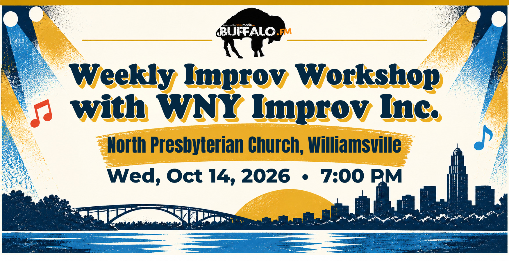 Weekly Improv Workshop with WNY Improv Inc. at North Presbyterian Church, Williamsville, Wed, Oct 14, 2026, 7:00 PM