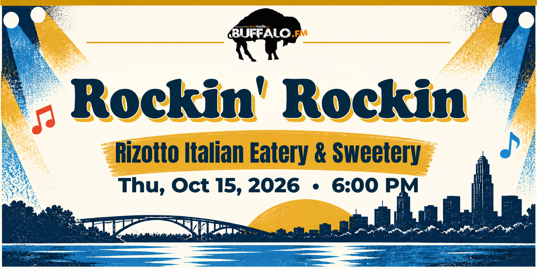 Rockin' Rockin at Rizotto Italian Eatery & Sweetery, Thu, Oct 15, 2026, 6:00 PM