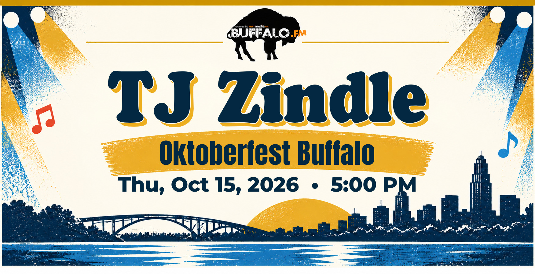 TJ Zindle at Oktoberfest Buffalo, Thu, Oct 15, 2026, 5:00 PM