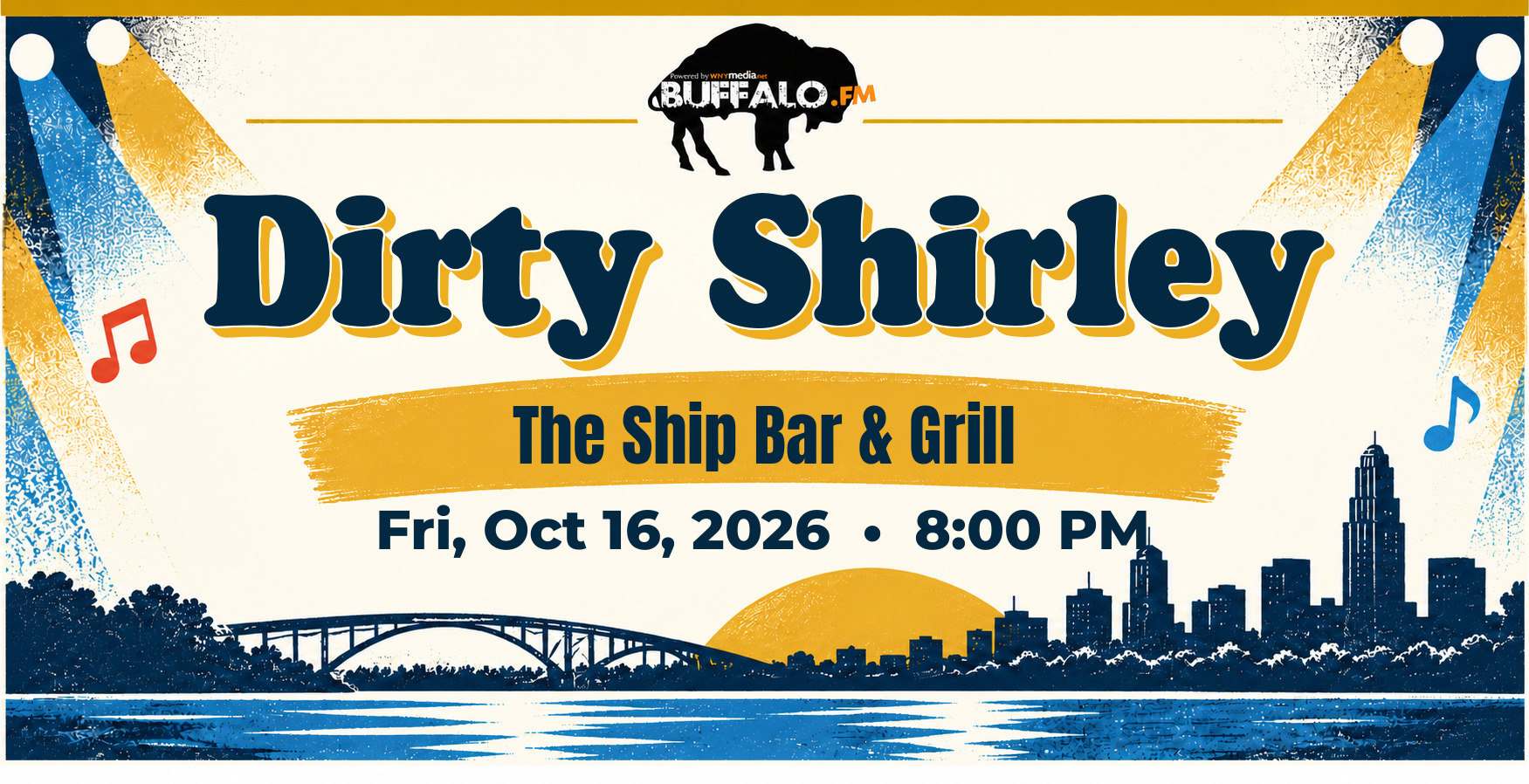 Dirty Shirley at The Ship Bar & Grill, Fri, Oct 16, 2026, 8:00 PM