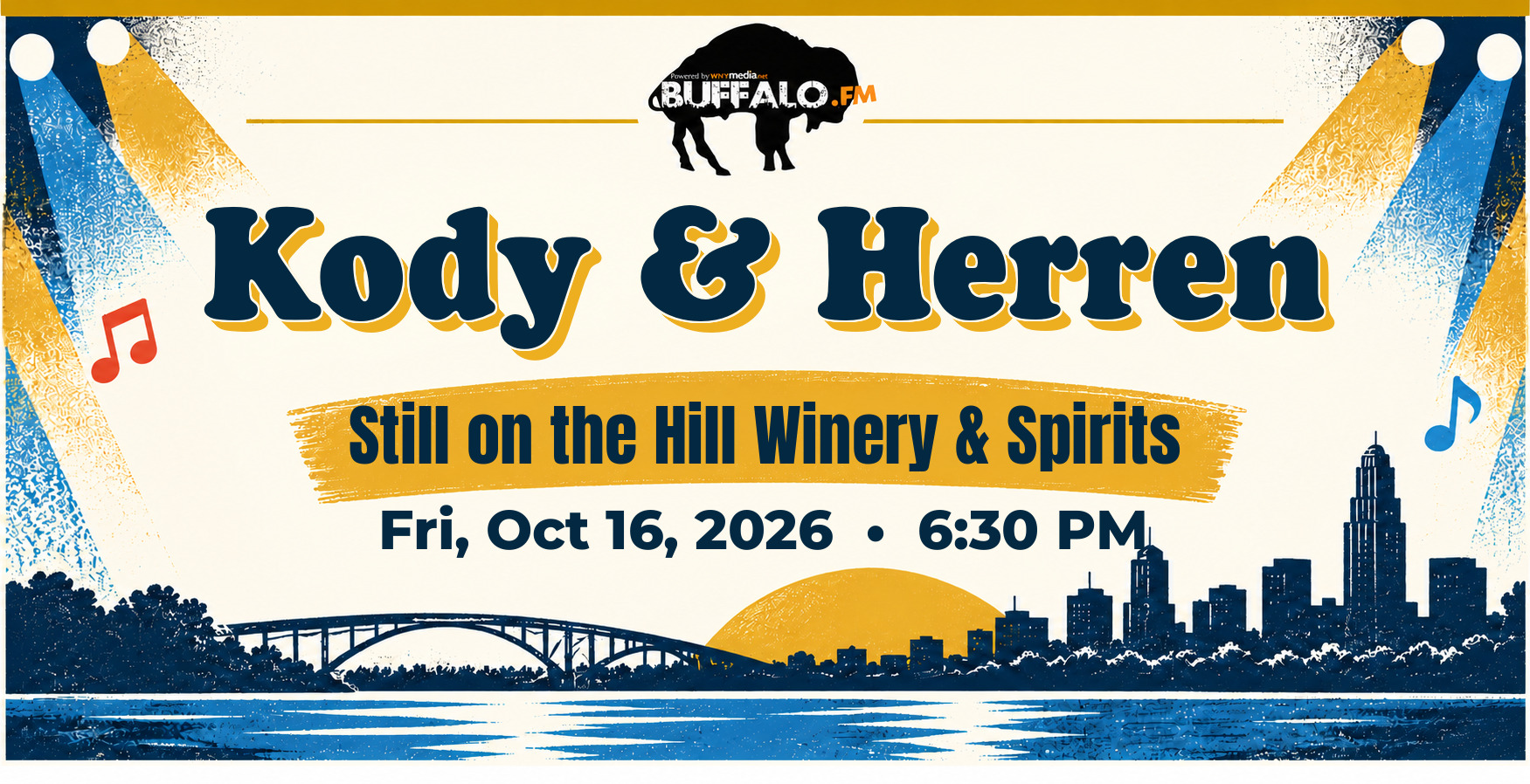 Kody & Herren at Still on the Hill Winery & Spirits, Fri, Oct 16, 2026, 6:30 PM