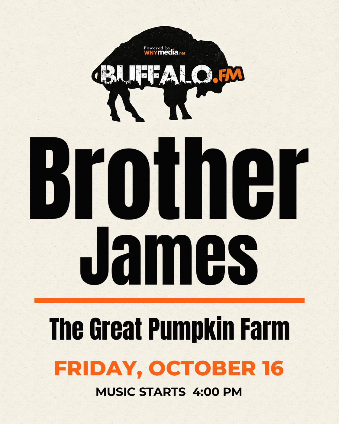 Brother James at The Great Pumpkin Farm, Friday, October 16, 4:00 PM