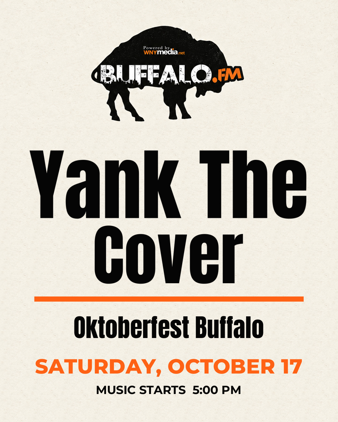 Yank The Cover at Oktoberfest Buffalo, Saturday, October 17, 5:00 PM