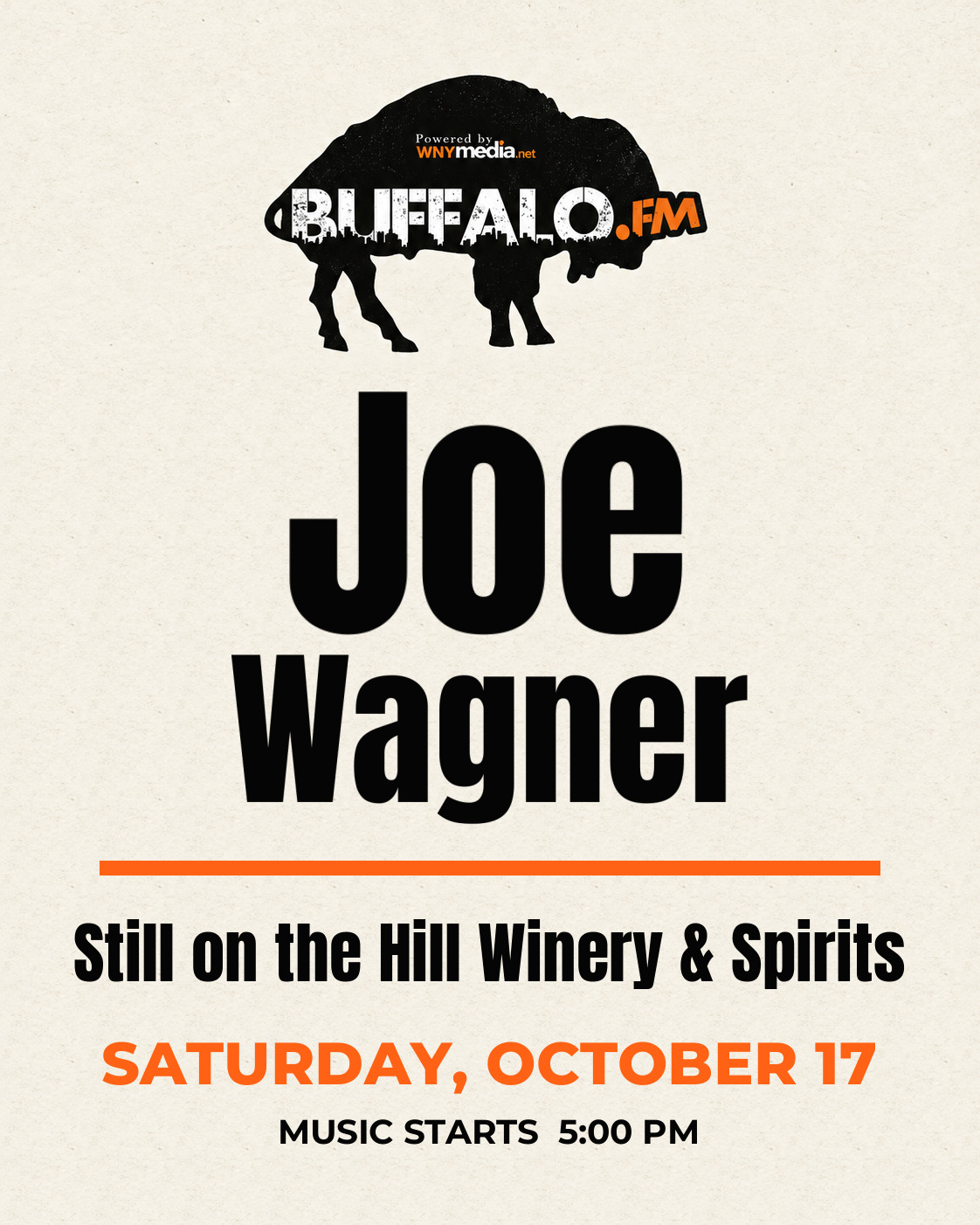 Joe Wagner at Still on the Hill Winery & Spirits, Saturday, October 17, 5:00 PM