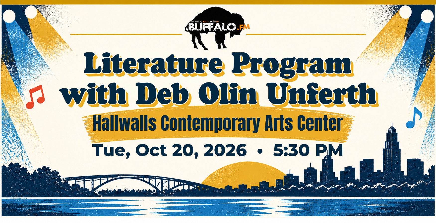 Literature Program with Deb Olin Unferth at Hallwalls Contemporary Arts Center, Tue, Oct 20, 2026, 5:30 PM