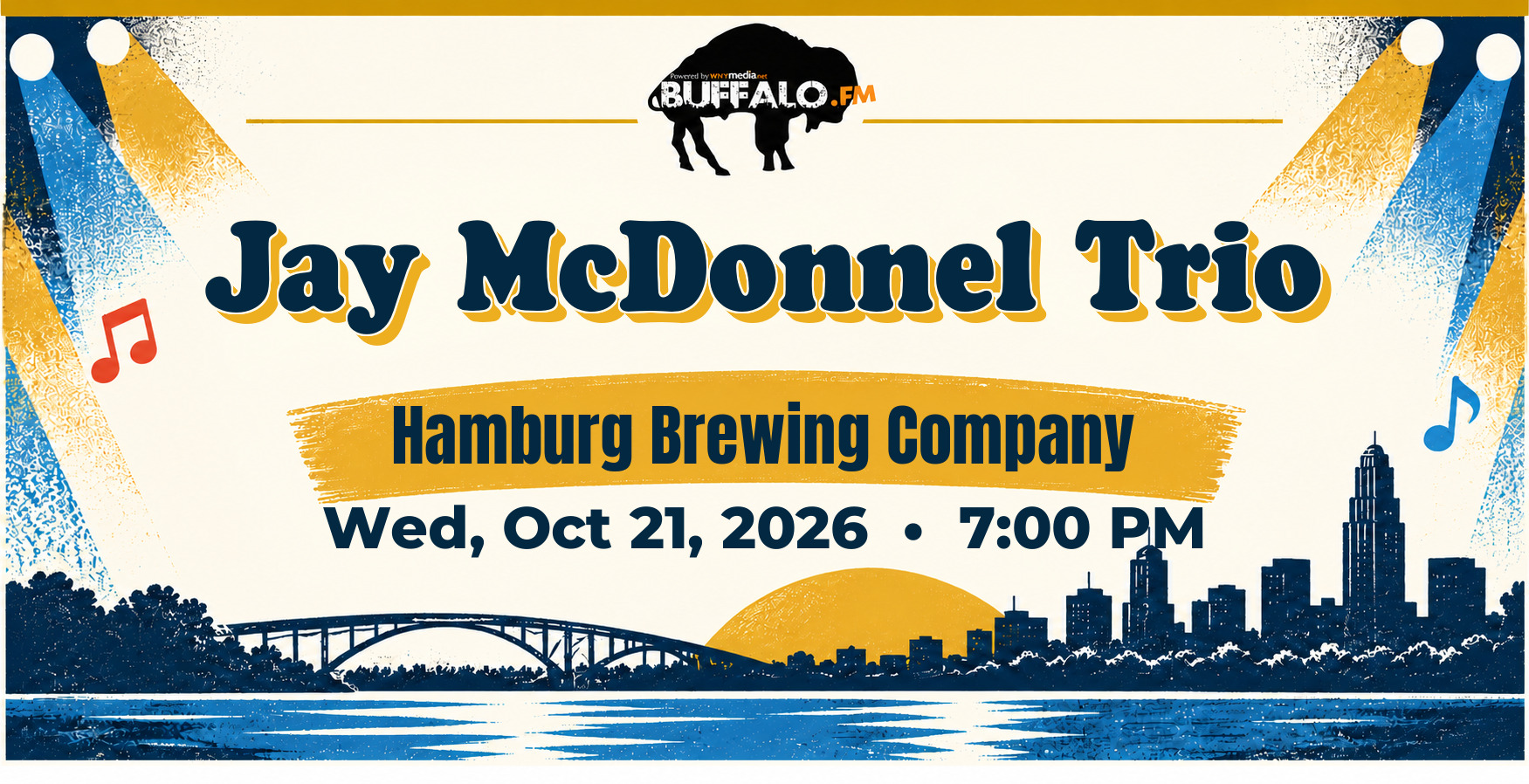Jay McDonnel Trio at Hamburg Brewing Company, Wed, Oct 21, 2026, 7:00 PM