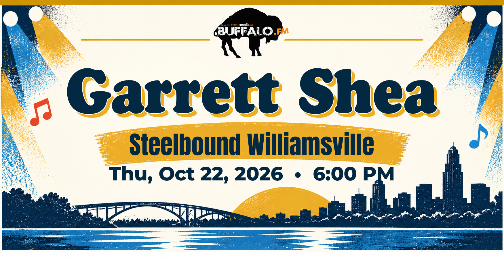 Garrett Shea at Steelbound Williamsville, Thu, Oct 22, 2026, 6:00 PM