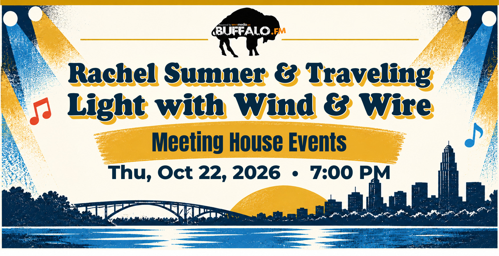 Rachel Sumner & Traveling Light with Wind & Wire at Meeting House Events, Thu, Oct 22, 2026, 7:00 PM