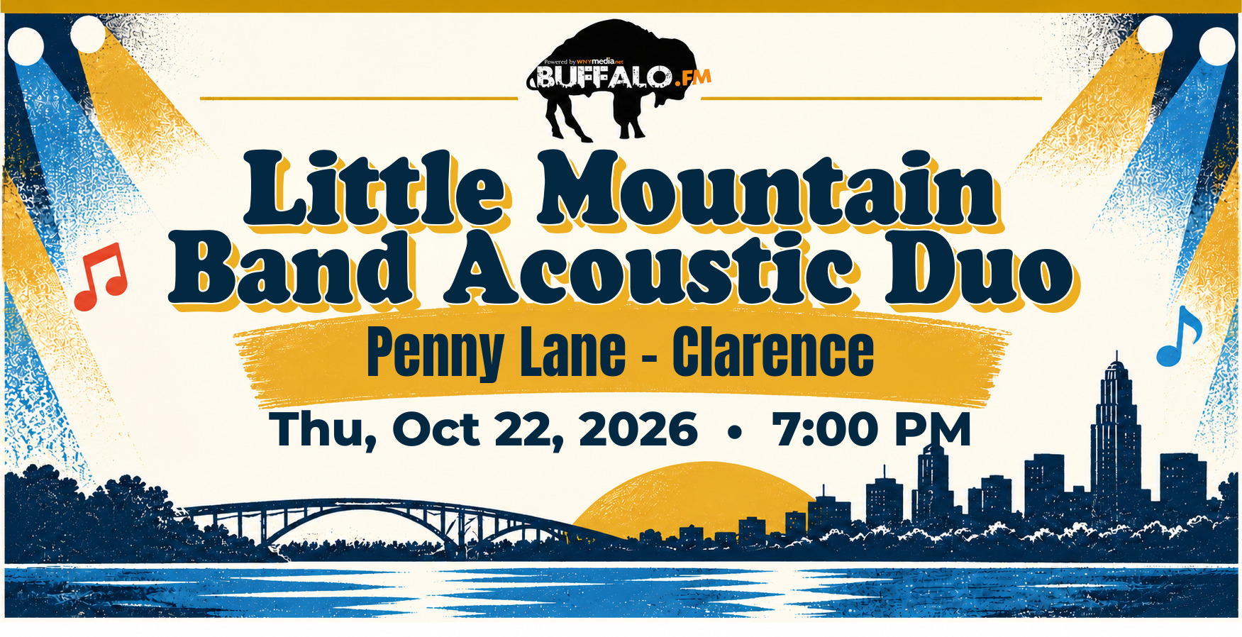 Little Mountain Band Acoustic Duo at Penny Lane – Clarence, Thu, Oct 22, 2026, 7:00 PM
