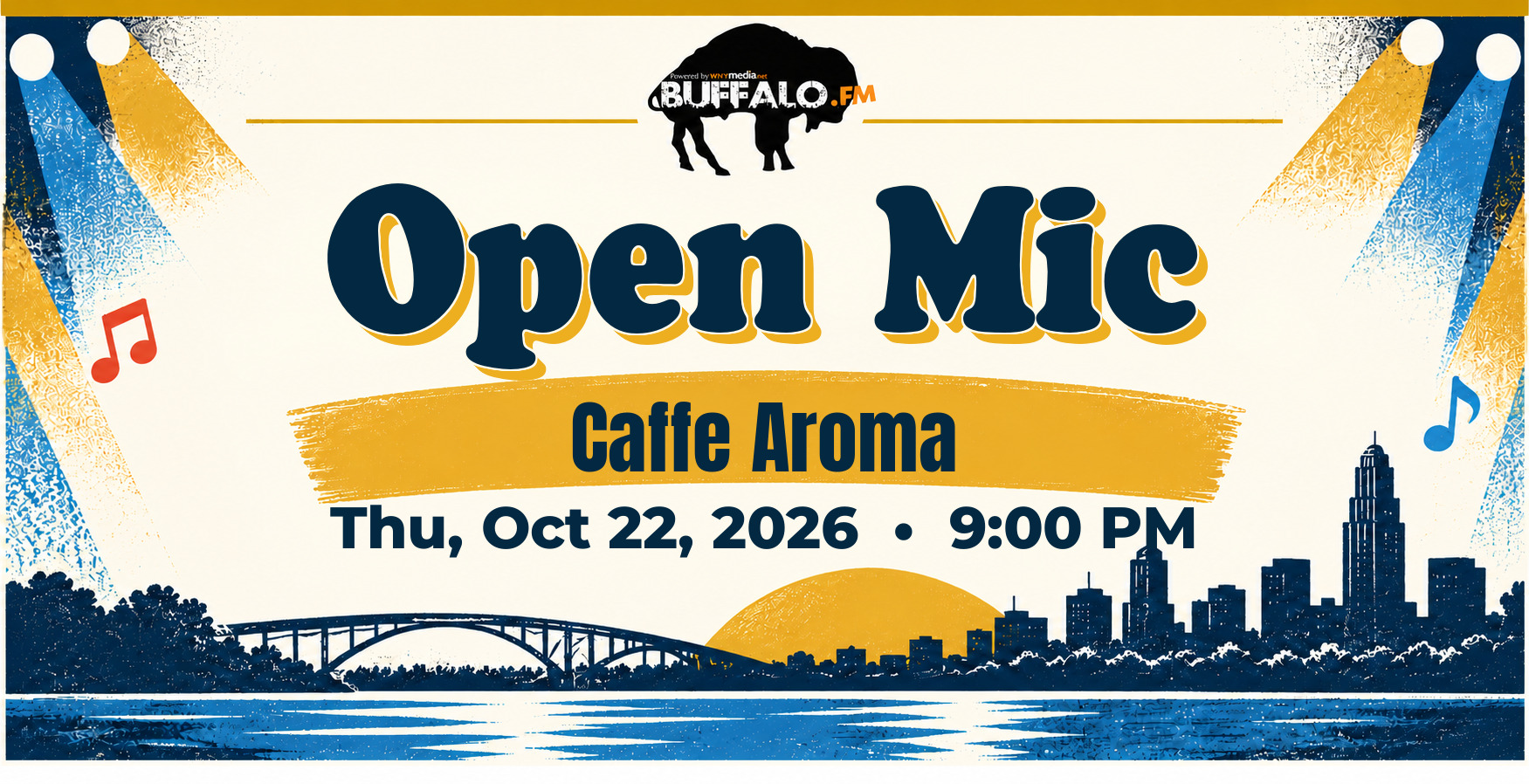 Open Mic at Caffe Aroma, Thu, Oct 22, 2026, 9:00 PM