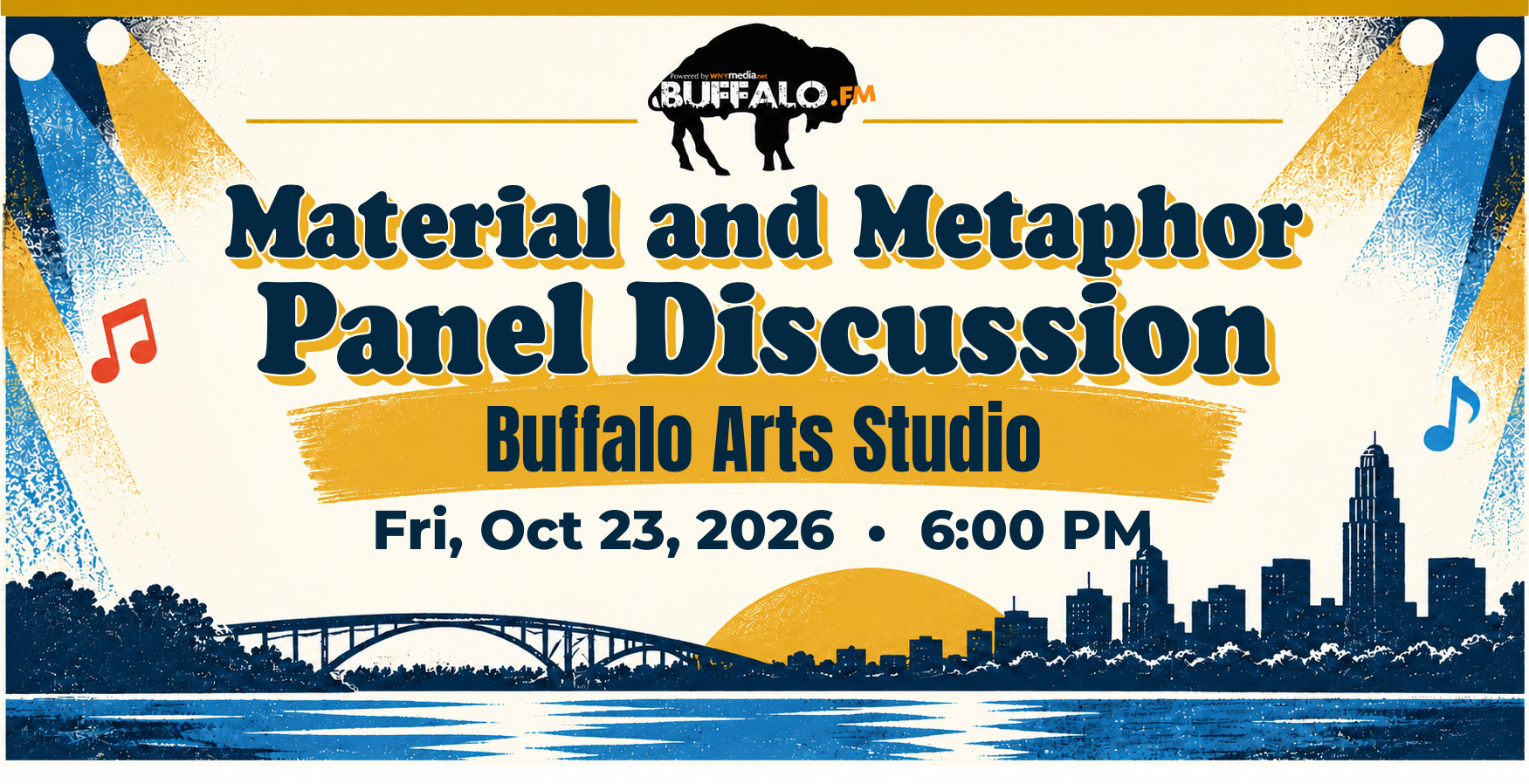 Material and Metaphor Panel Discussion at Buffalo Arts Studio, Fri, Oct 23, 2026, 6:00 PM