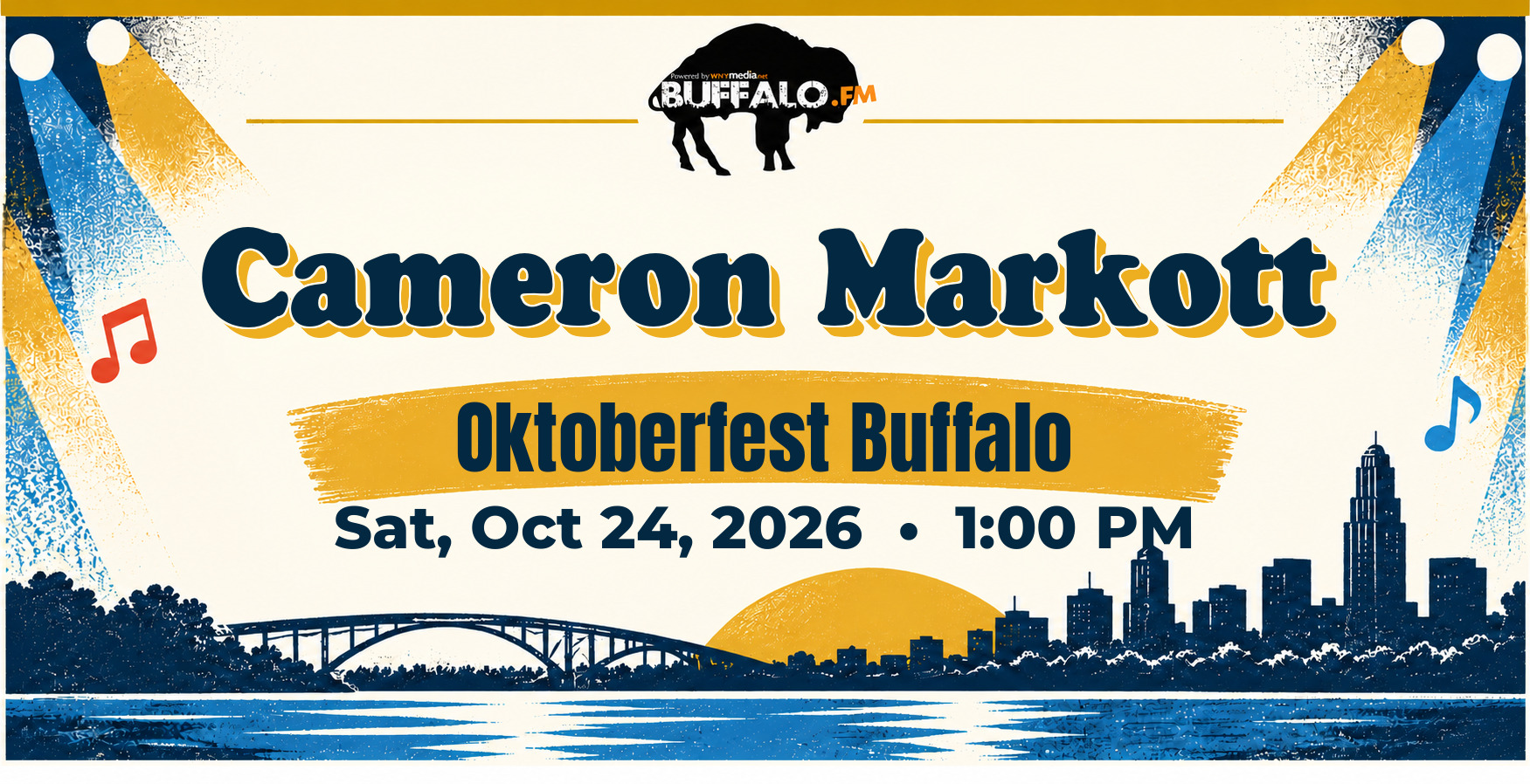 Cameron Markott at Oktoberfest Buffalo, Sat, Oct 24, 2026, 1:00 PM