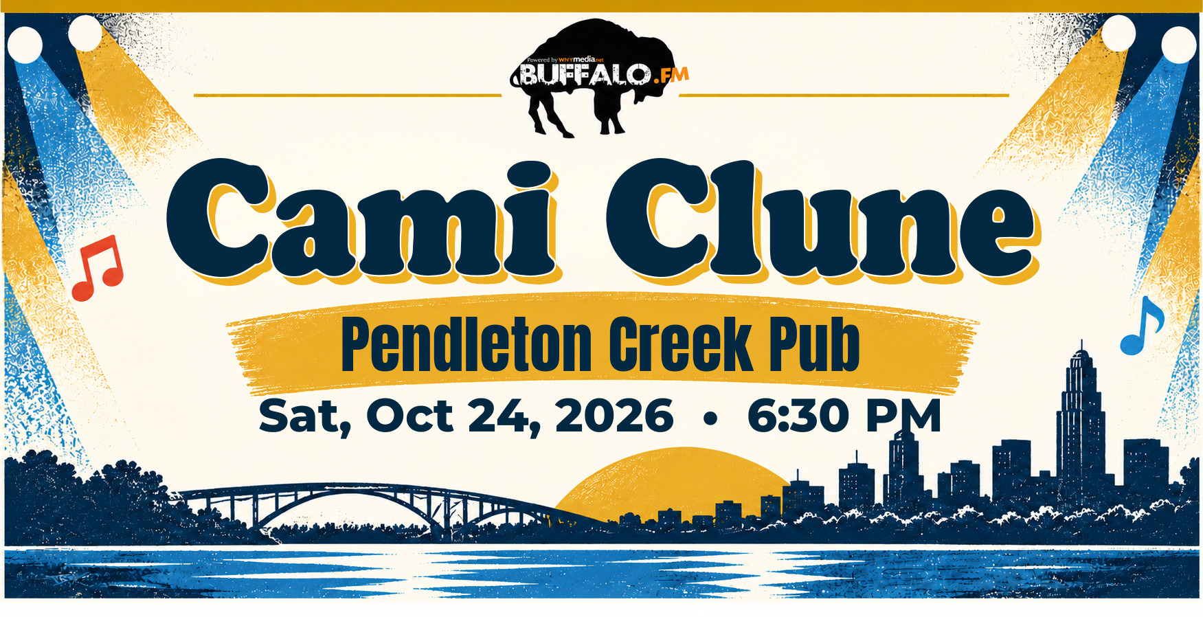 Cami Clune at Pendleton Creek Pub, Sat, Oct 24, 2026, 6:30 PM