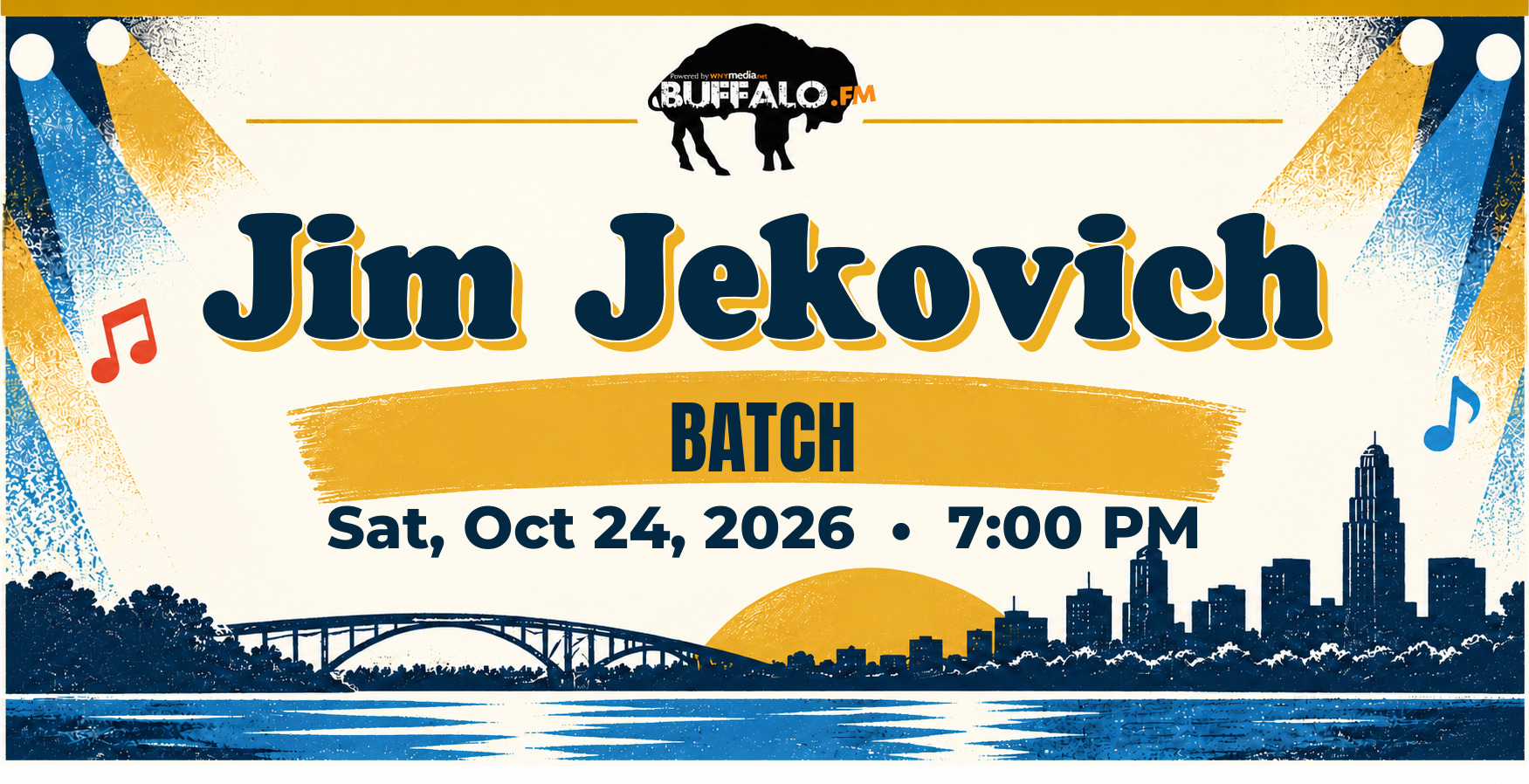Jim Jekovich at BATCH, Sat, Oct 24, 2026, 7:00 PM