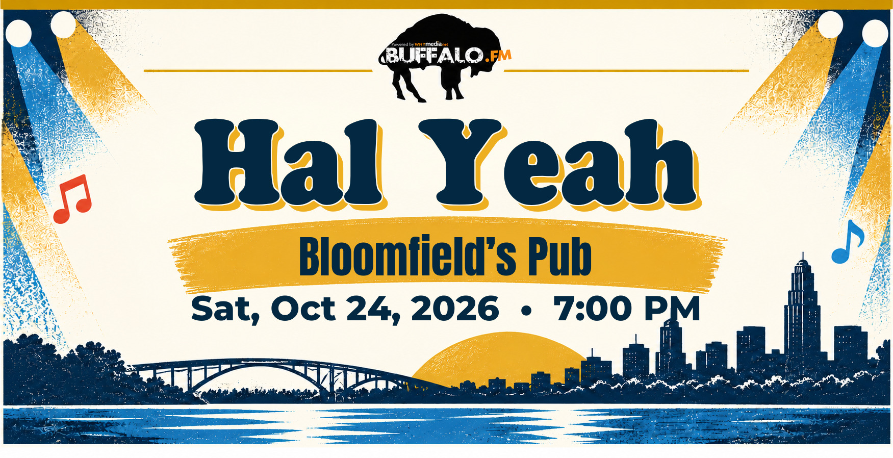 Hal Yeah at Bloomfield’s Pub, Sat, Oct 24, 2026, 7:00 PM