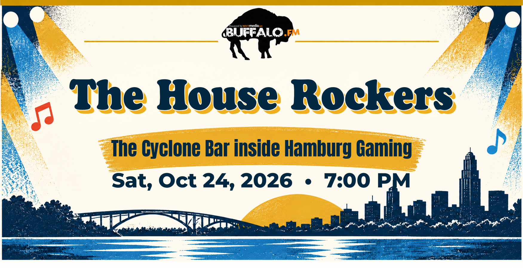 The House Rockers at The Cyclone Bar inside Hamburg Gaming, Sat, Oct 24, 2026, 7:00 PM