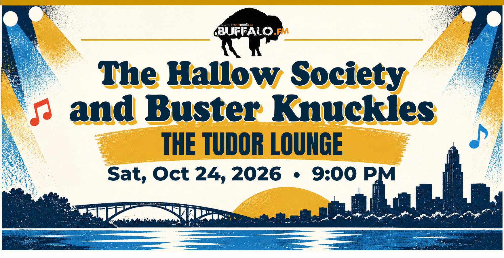The Hallow Society and Buster Knuckles at THE TUDOR LOUNGE, Sat, Oct 24, 2026, 9:00 PM
