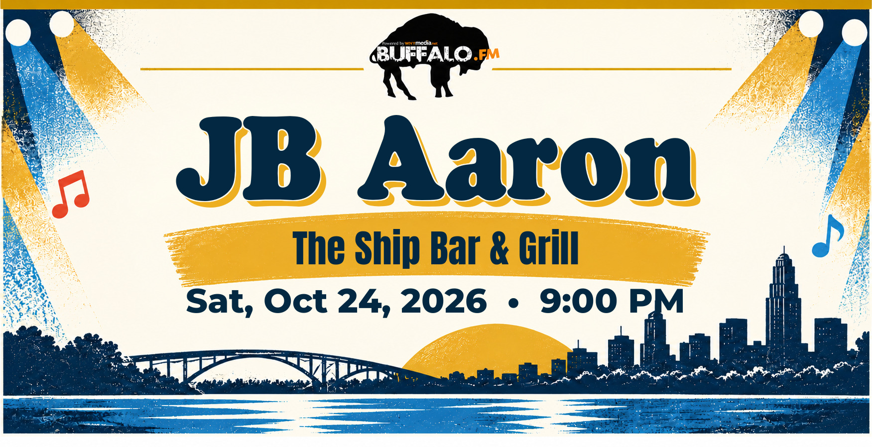 JB Aaron at The Ship Bar & Grill, Sat, Oct 24, 2026, 9:00 PM