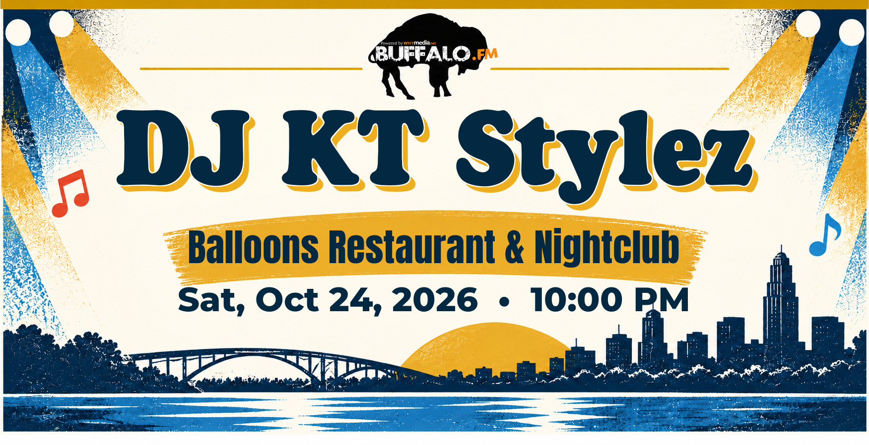 DJ KT Stylez at Balloons Restaurant & Nightclub, Sat, Oct 24, 2026, 10:00 PM