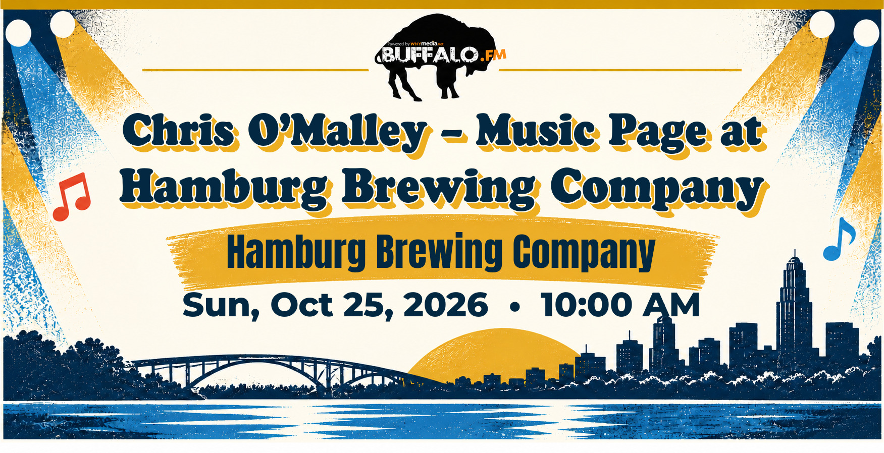 Chris O’Malley – Music Page at Hamburg Brewing Company at Hamburg Brewing Company, Sun, Oct 25, 2026, 10:00 AM