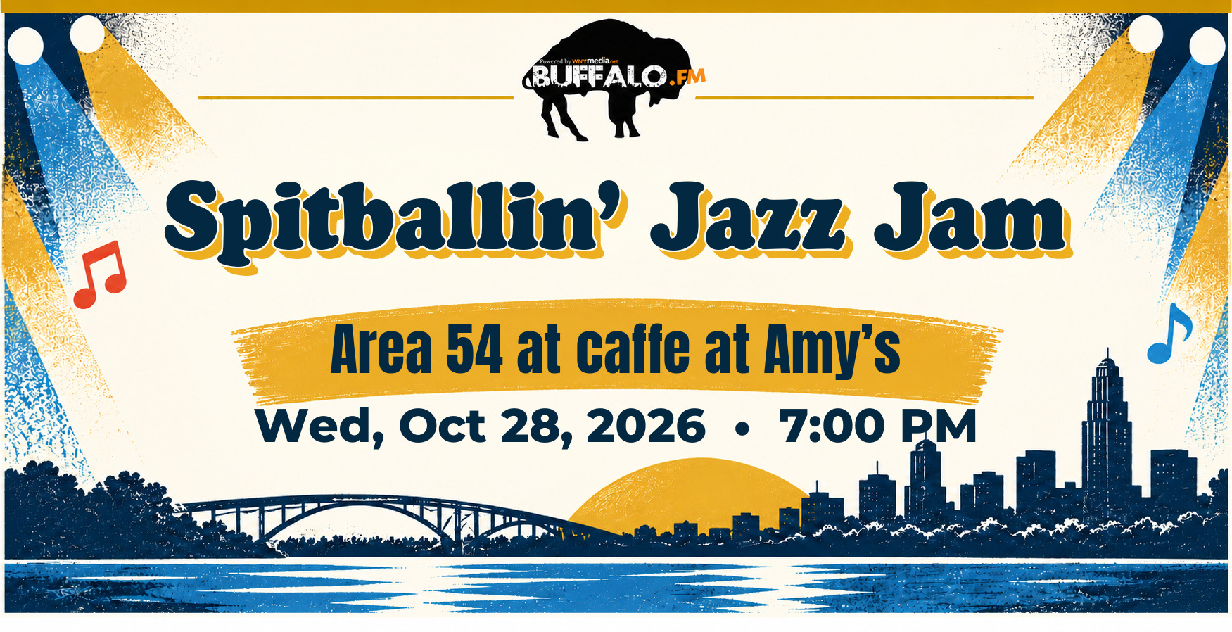 Spitballin’ Jazz Jam at Area 54 at caffe at Amy’s, Wed, Oct 28, 2026, 7:00 PM