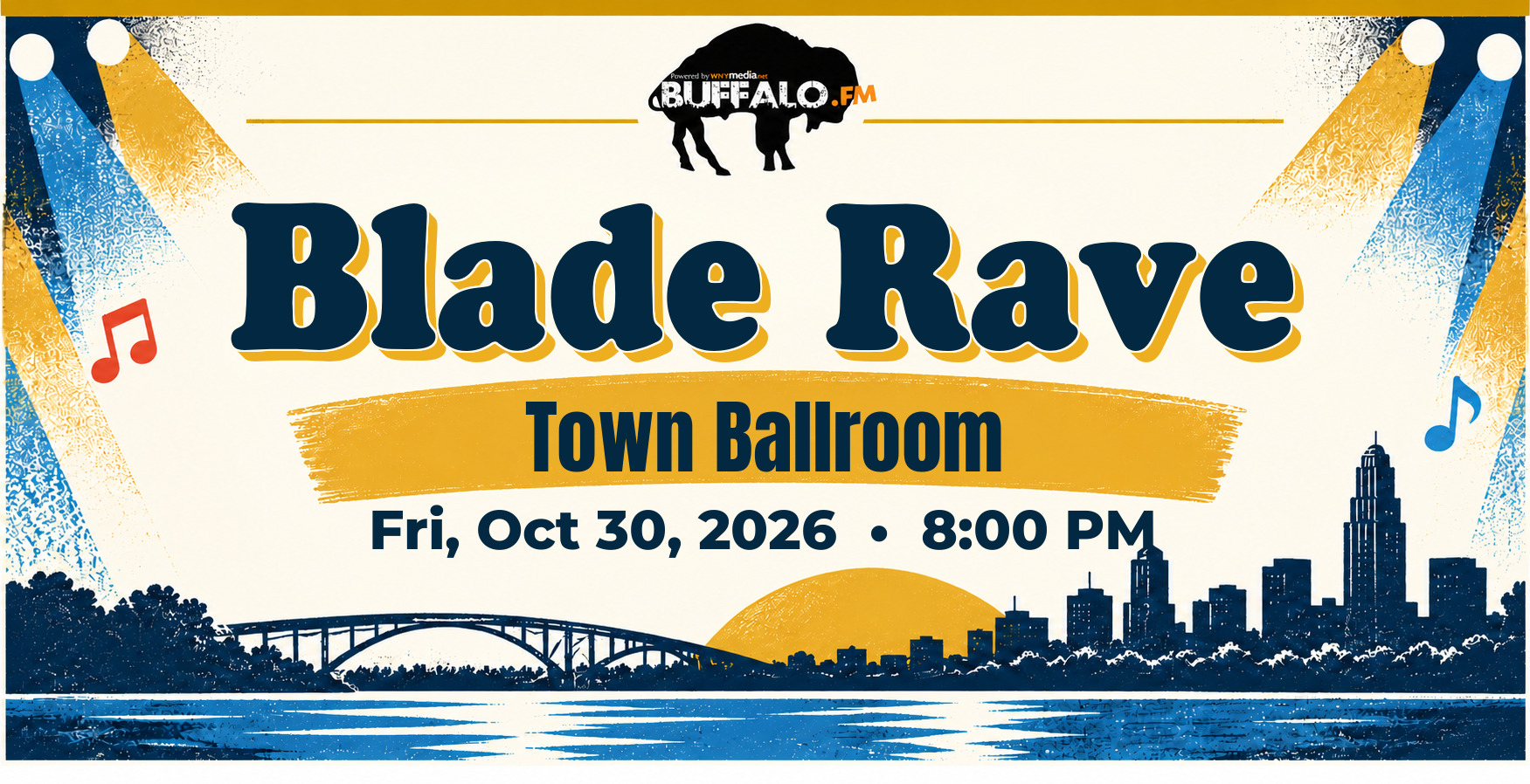 Blade Rave at Town Ballroom, Fri, Oct 30, 2026, 8:00 PM