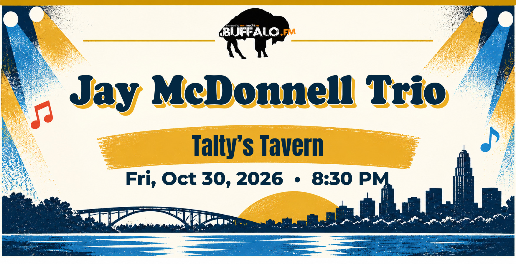 Jay McDonnell Trio at Talty’s Tavern, Fri, Oct 30, 2026, 8:30 PM