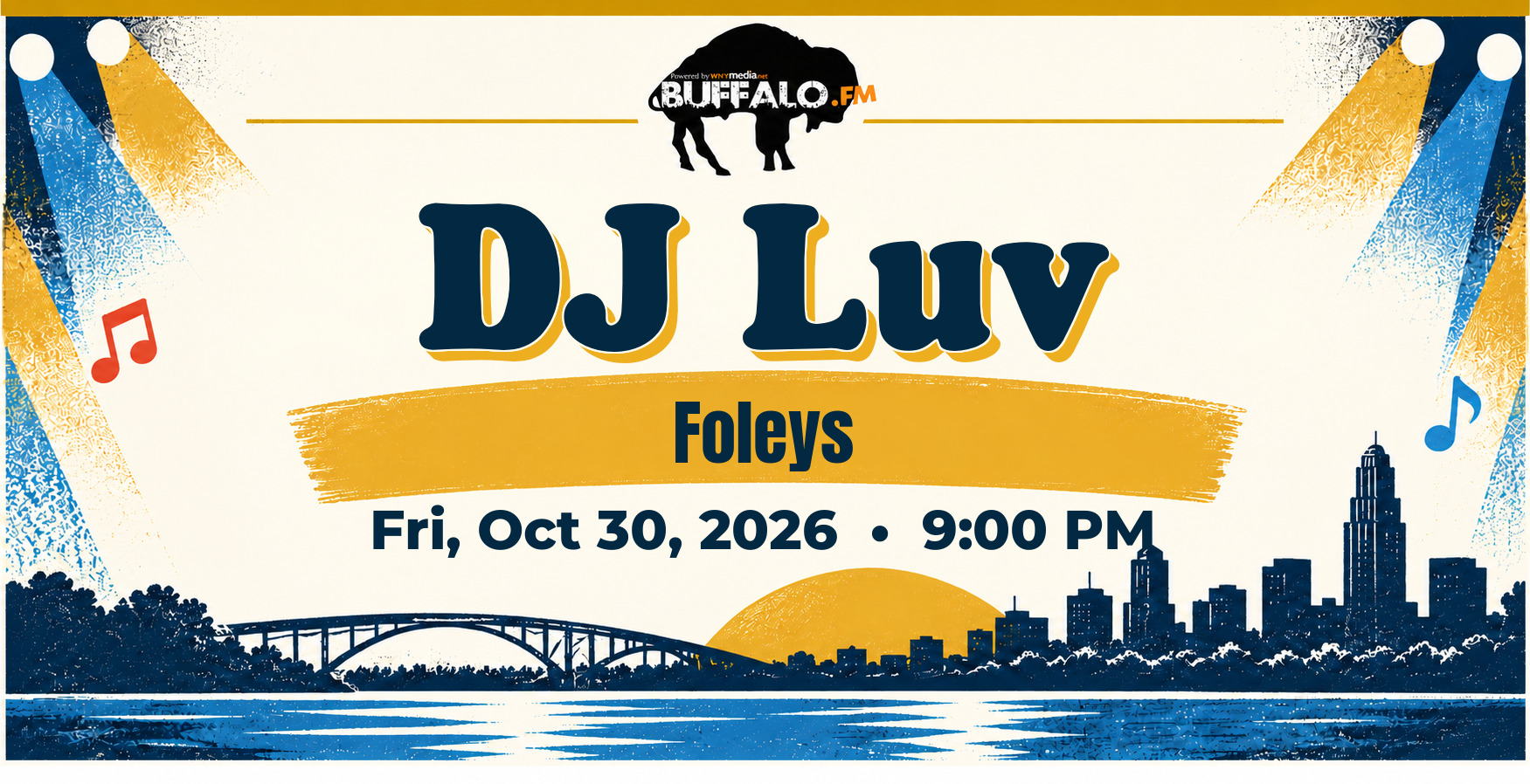 DJ Luv at Foleys, Fri, Oct 30, 2026, 9:00 PM