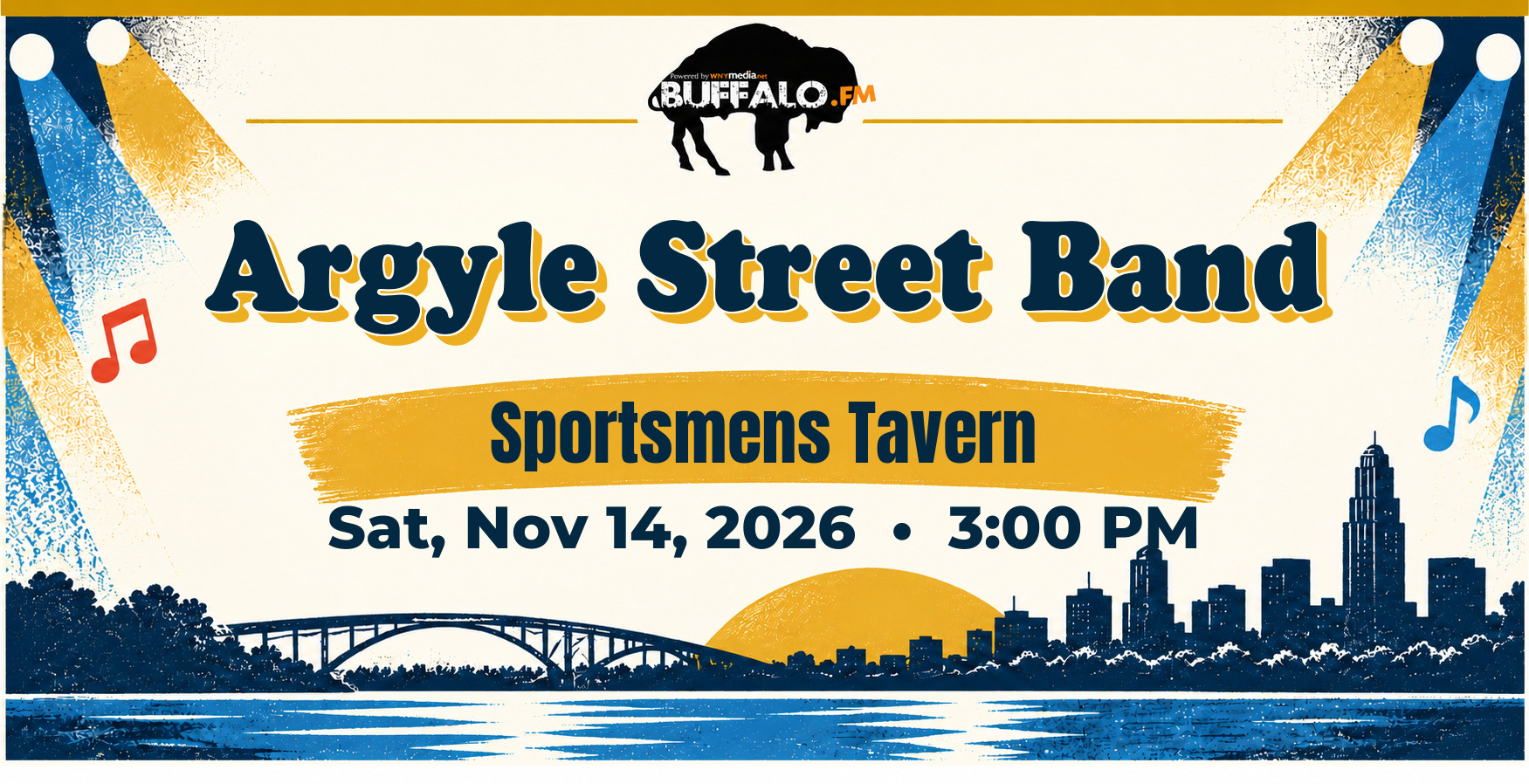 Argyle Street Band at Sportsmens Tavern, Sat, Nov 14, 2026, 3:00 PM