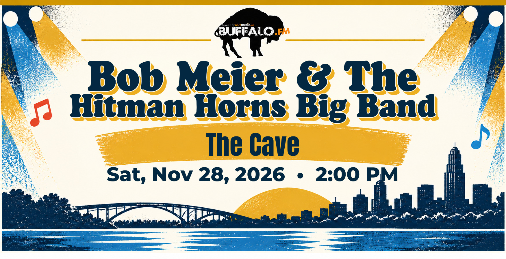 Bob Meier & The Hitman Horns Big Band at The Cave, Sat, Nov 28, 2026, 2:00 PM
